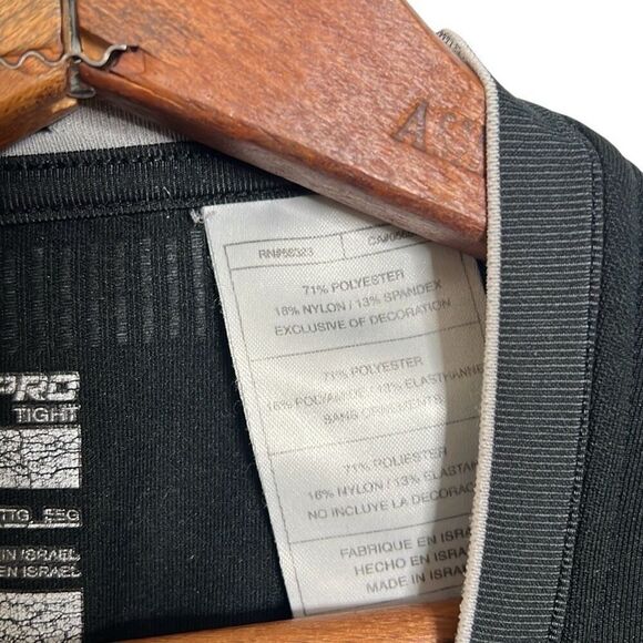 Nike Pro Tight Nike Fit Graphic Long Sleeve Athletic T-Shirt Black Gray Size XXL - Picture 7 of 8